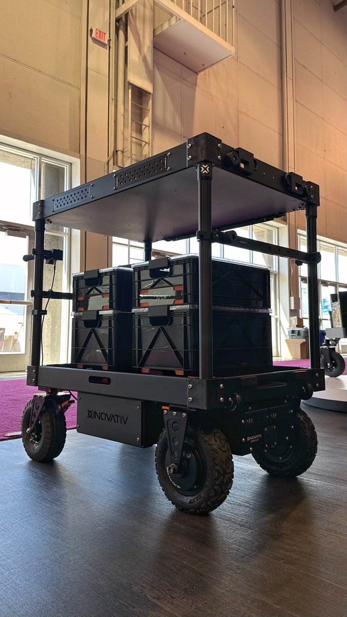 inovativcarts's tweet image. Stop by Booth C5549 for a first look at our new motorized wheel system 
#NABshow #NABshow2023 #NAB2023