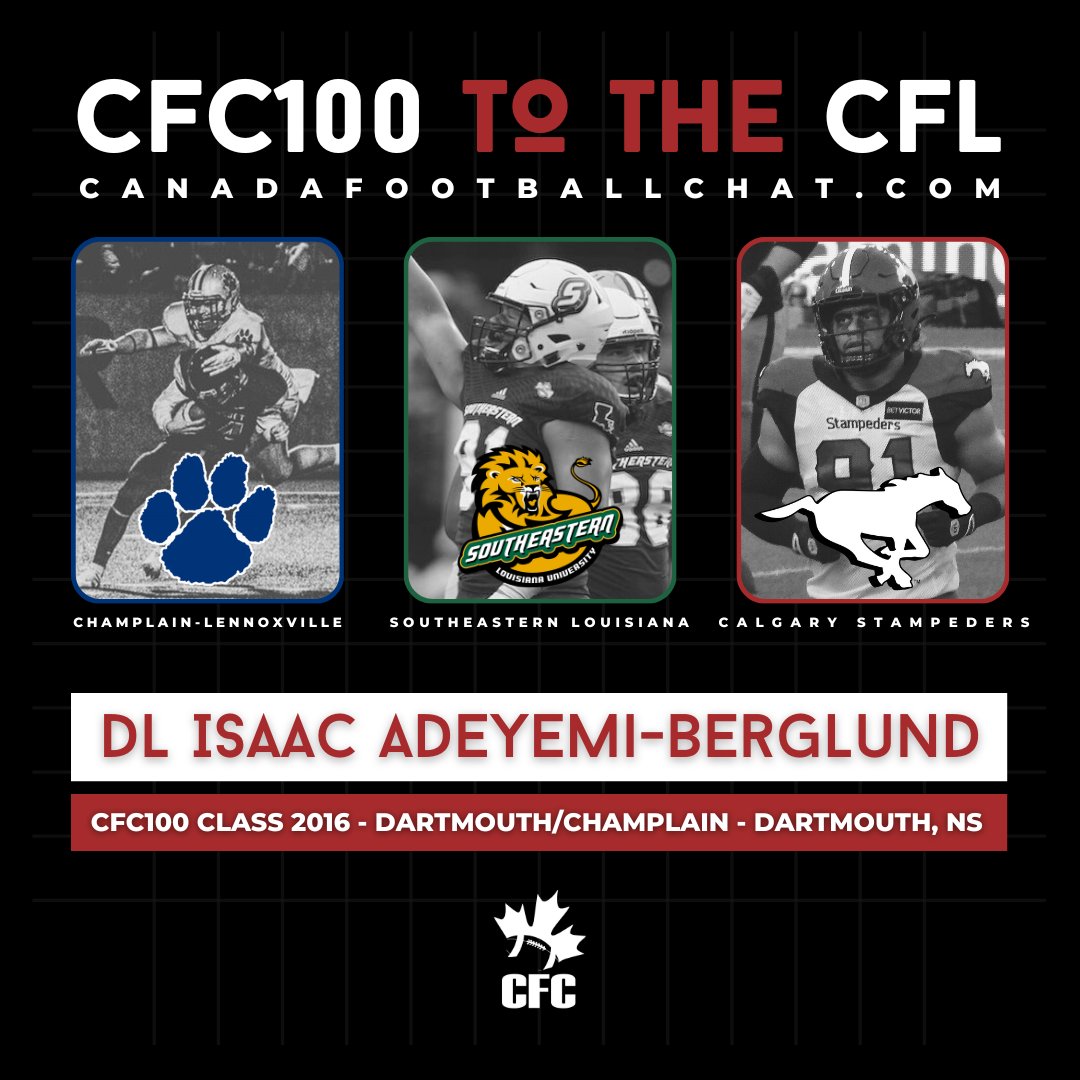 chatfootball's tweet photo. #CFC100 βΆοΈ #CFL
@calstampeders DL Adeyemi-Berglund has taken the long road to stardom from Nova Scotia to Quebec to Louisiana and finally Alberta π https://t.co/3dhZCzcWlF
#CFC40 2023 Draft Class Rankings π https://t.co/vhxlwLQrbl https://t.co/zWeLcUiIQH