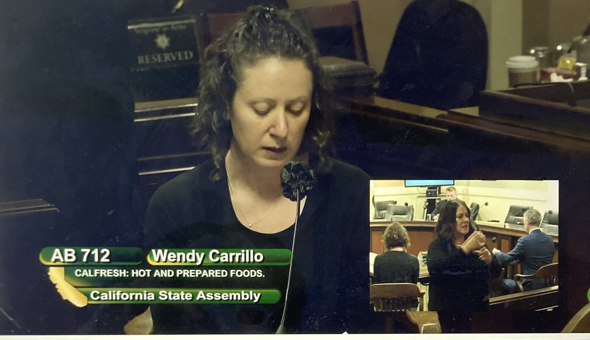 Gabbyldavidson's tweet photo. “It’s critically important that we are doing all that we can to make sure people can easily use their modest benefits in a way that’s right for them” -Becky Silva #AB712 @wendycarrillo is being heard now in the Assembly Human Services committee! https://t.co/Ut4byTQBXG
