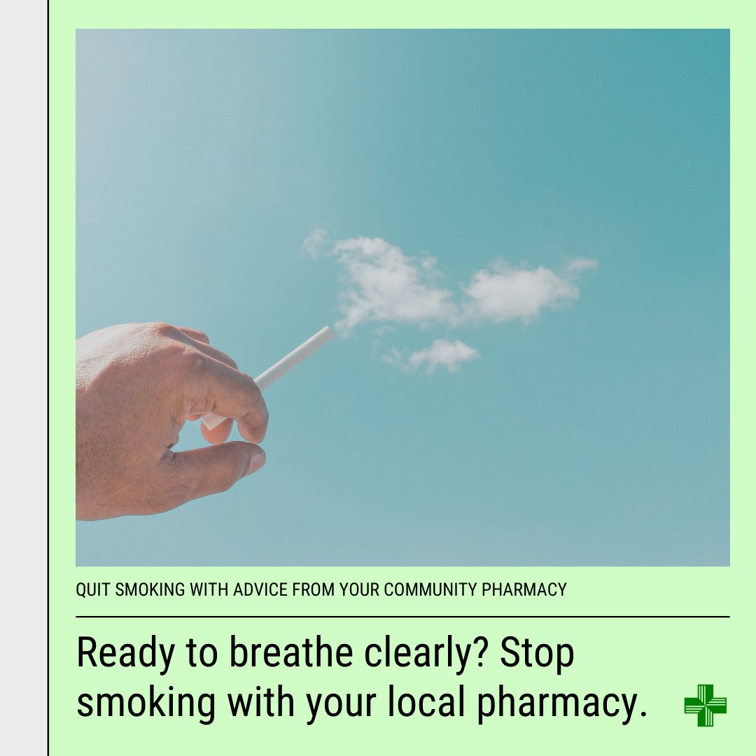 eastfieldpharm's tweet photo. Breathe in the spring air with healthy, clear lungs. Pop in the pharmacy if you're ready to quit smoking. https://t.co/GgfXeKgffk