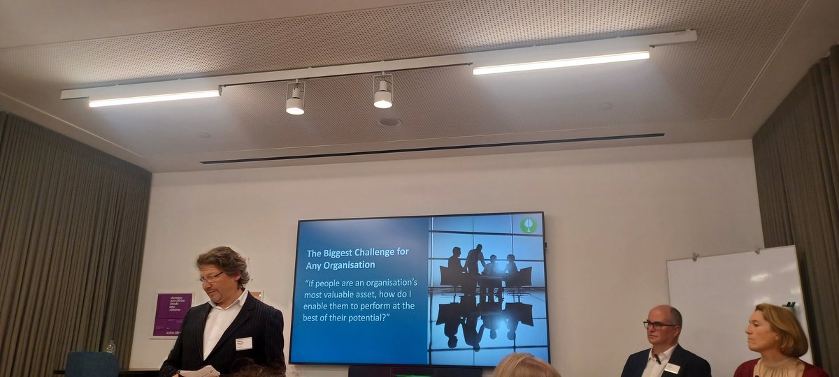 VAFKingsley's tweet photo. People, Productivity and Planet ... lots of great solutions from @shawmind_ vital support for  mental well being. And thanks @HermanMiller as always great learning, great evening https://t.co/310bg2NYyN