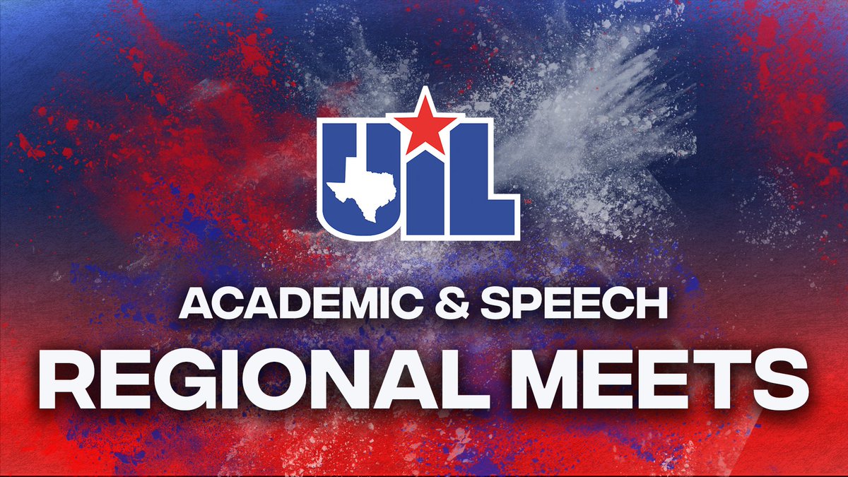 Wishing the best of luck to students competing in the Academic & Speech Regional Meets this weekend. Looking forward to the #UILState Meet at the @UTAustin campus next month! uiltexas.org/academics