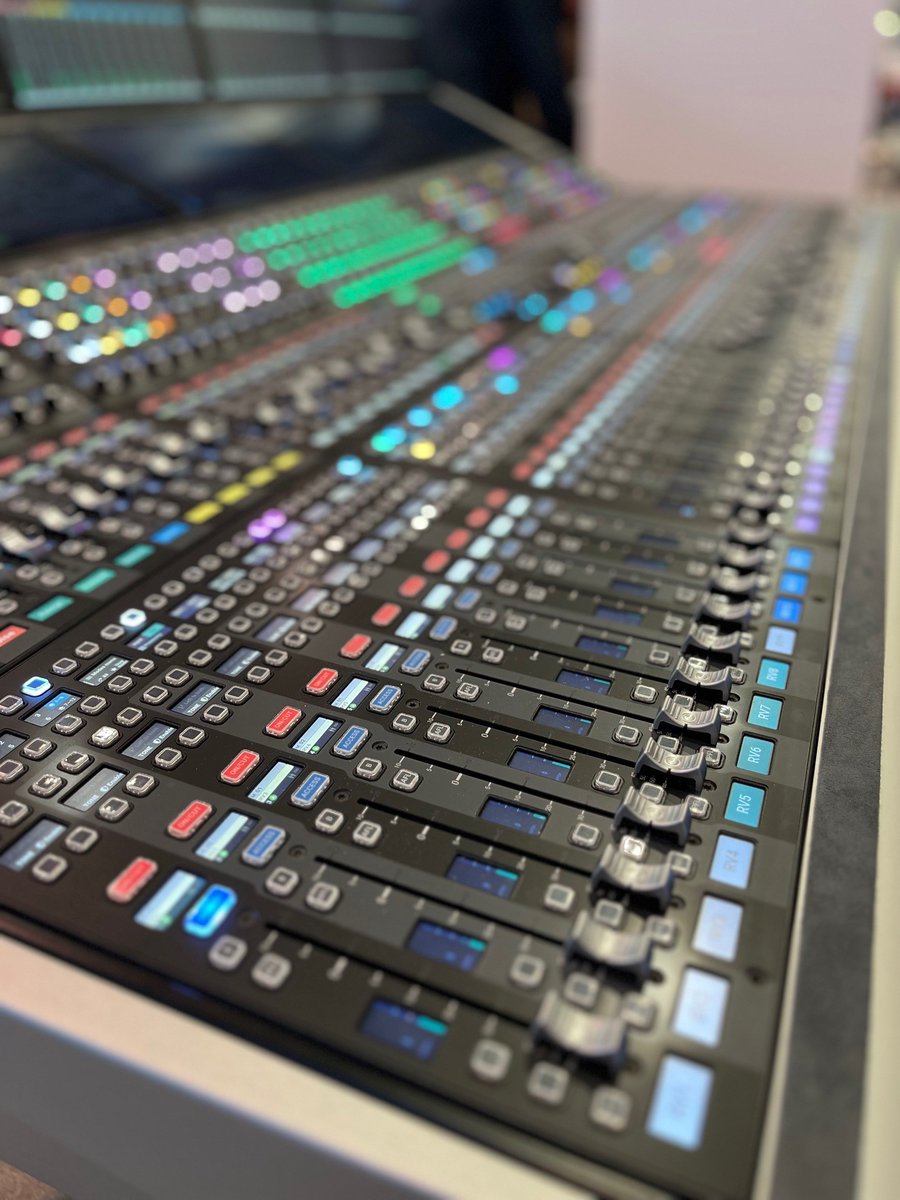 calrecaudio's tweet photo. #Calrec is at #NABShow 2023!
Join us on booth C6107 for a chance to get up close and personal with our latest products and our wide range of #audiomixing consoles and #IPconnectivity.
Thank you to @kitplusuk who came to interview Henry and #LyonVideo for showing us your setup! https://t.co/cUXkwykANz