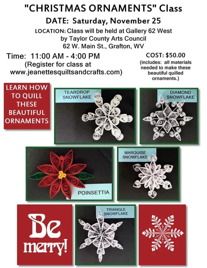 Gallery62West's tweet photo. We are offering paper quilling classes at Gallery 62 West.  Theses are being taught by Jeanette King.  More information on our Facebook page. https://t.co/1Y3vsIKWMm