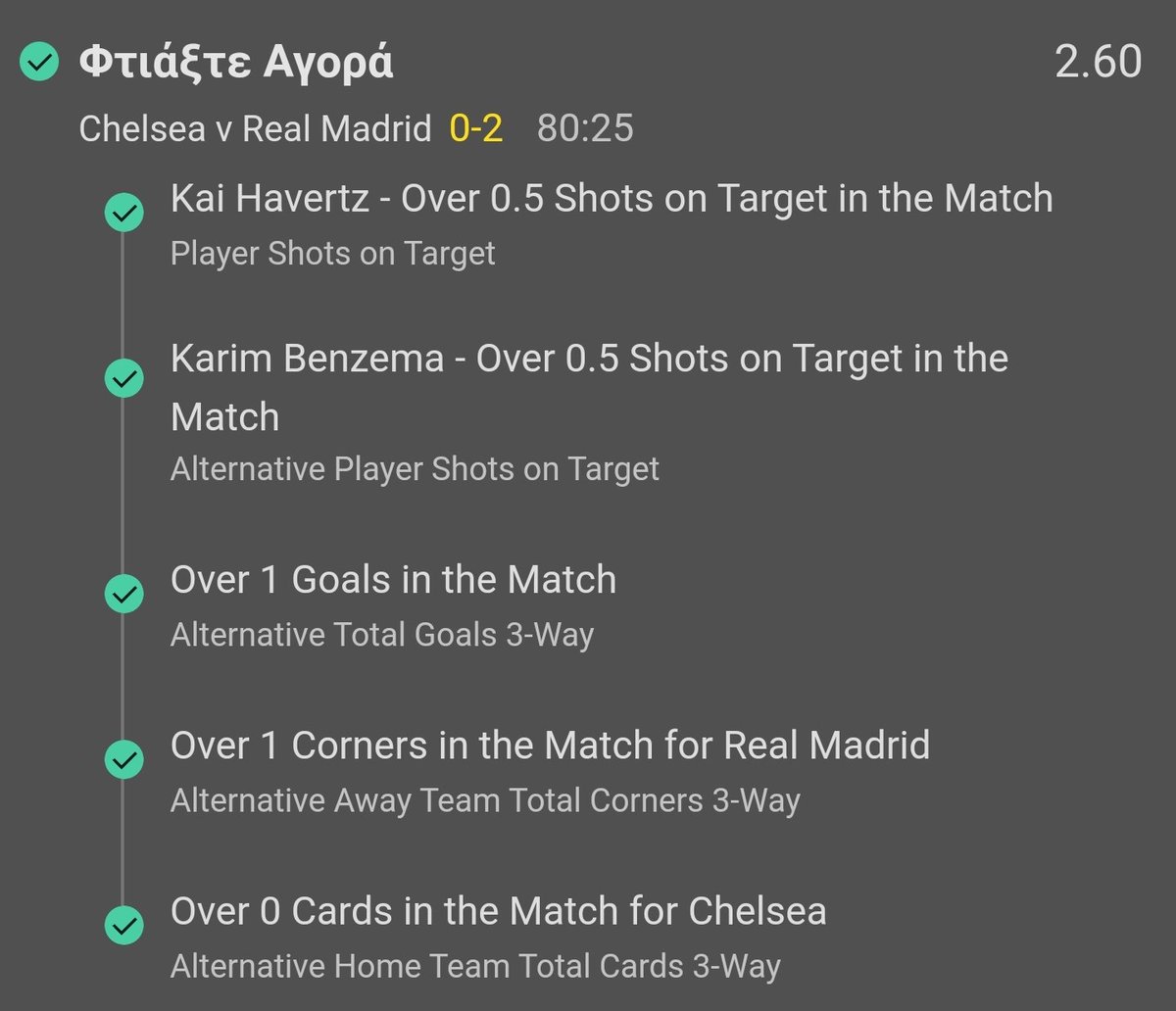 KwnstantinosCat's tweet photo. R we Ok now βοΈ
Great Pregame predictions & beautiful stats β
οΈβ
οΈβ
οΈ
BetBuilder WIN π°π°π°π°π°
#UCL #Chermd #football #RealMadrid #pregame https://t.co/MdXo1njLY2
