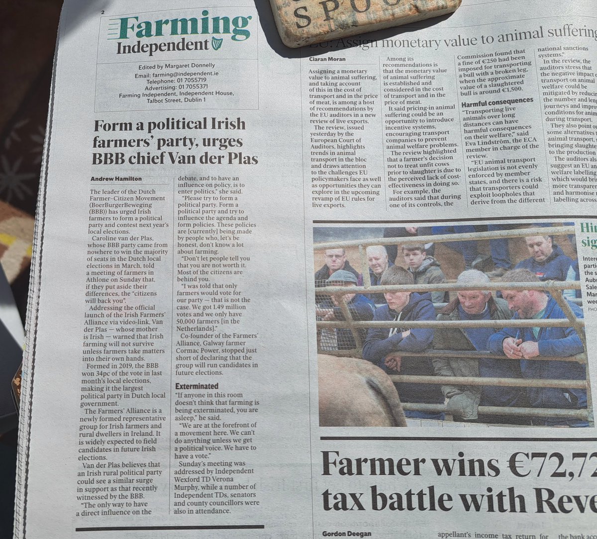 Andrew_CPeople's tweet photo. Don't be surprised to see a farming party candidate on the ballot for the local elections in 2024. In today's @Farming_Indo. 

#supportyourmedia https://t.co/0uHw3E5XZb