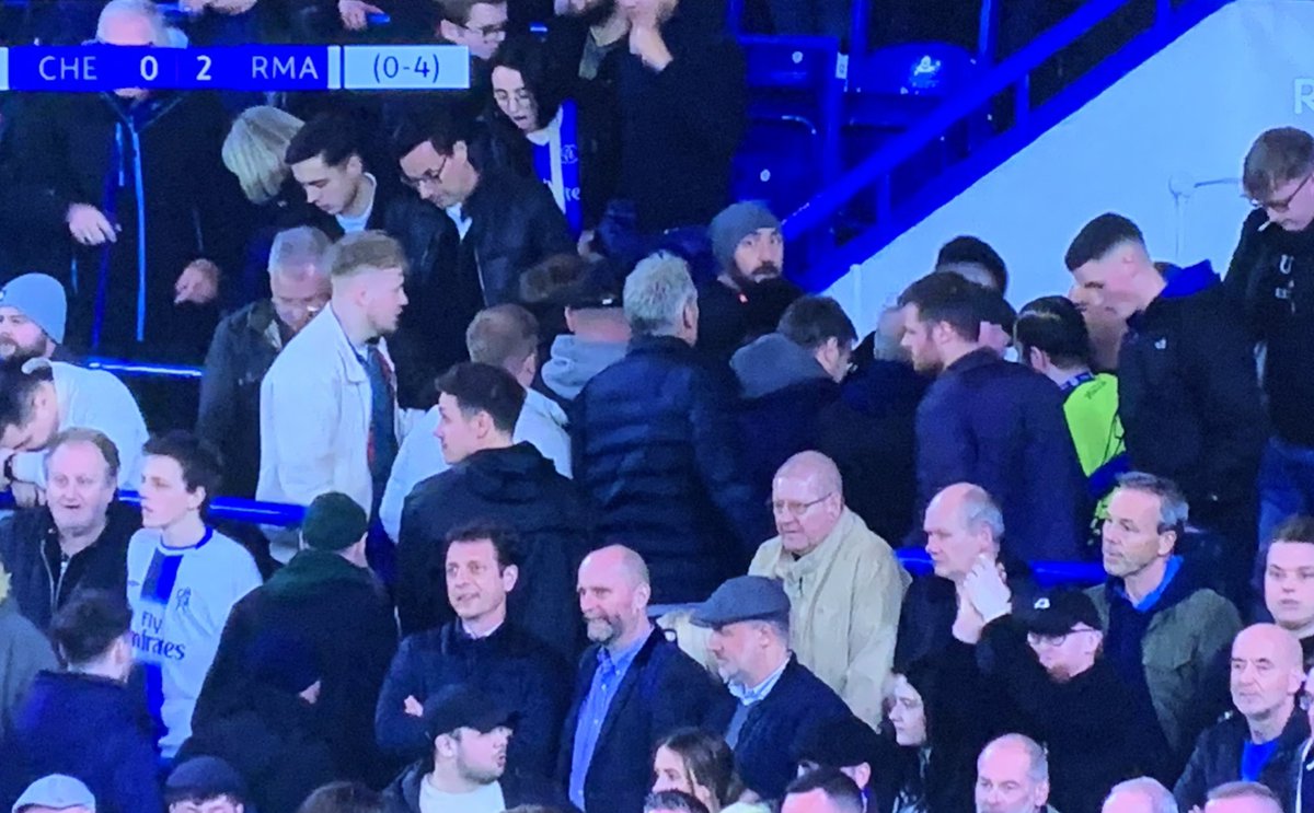 paddypower's tweet photo. Droves of Chelsea fans leaving already, presumably to get a nice early spot in the queue for Newcastle season tickets https://t.co/uCmxBitcAz