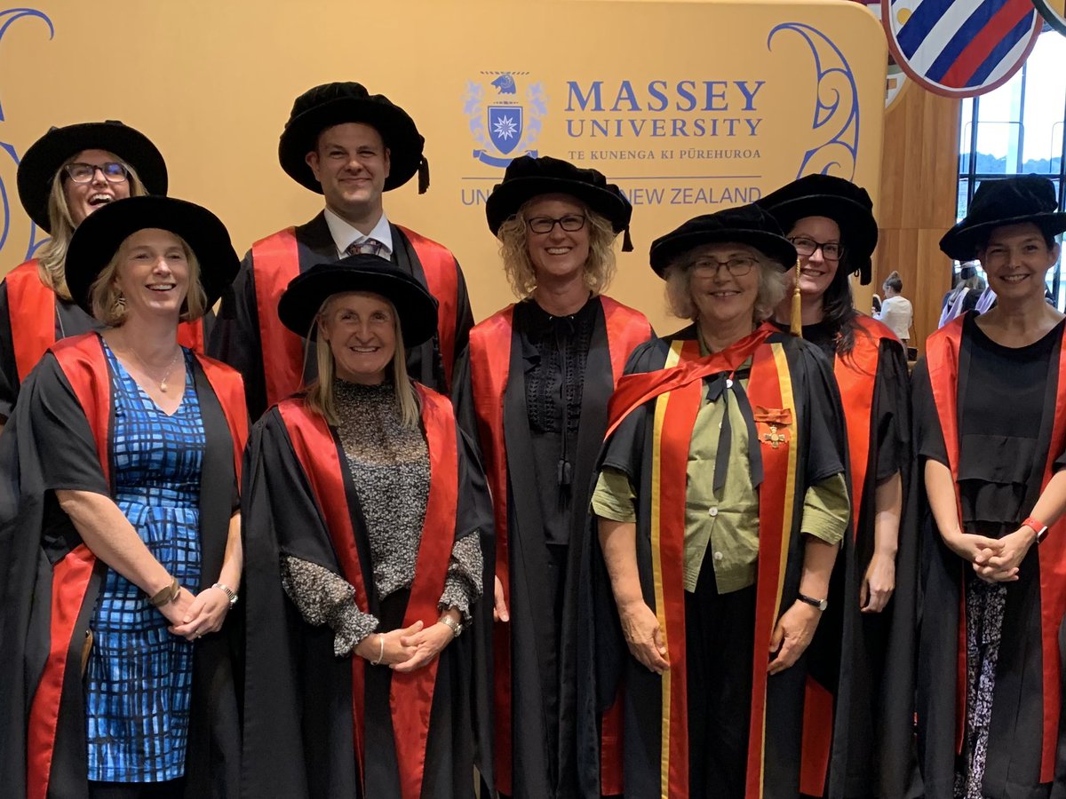 Exciting day for <a href="/swrc_nz/">Sleep/Wake Research Centre</a> with <a href="/clareladyman/">Clare Ladyman</a> and <a href="/TravistyRSA/">Travis Steenekamp</a> graduating with their doctorates. Congratulations Drs Ladyman and Steenekamp!! We are super proud of you! <a href="/MasseyHlthSc/">MasseyHlthSc</a> <a href="/MasseyUniHealth/">Massey Uni Health</a>