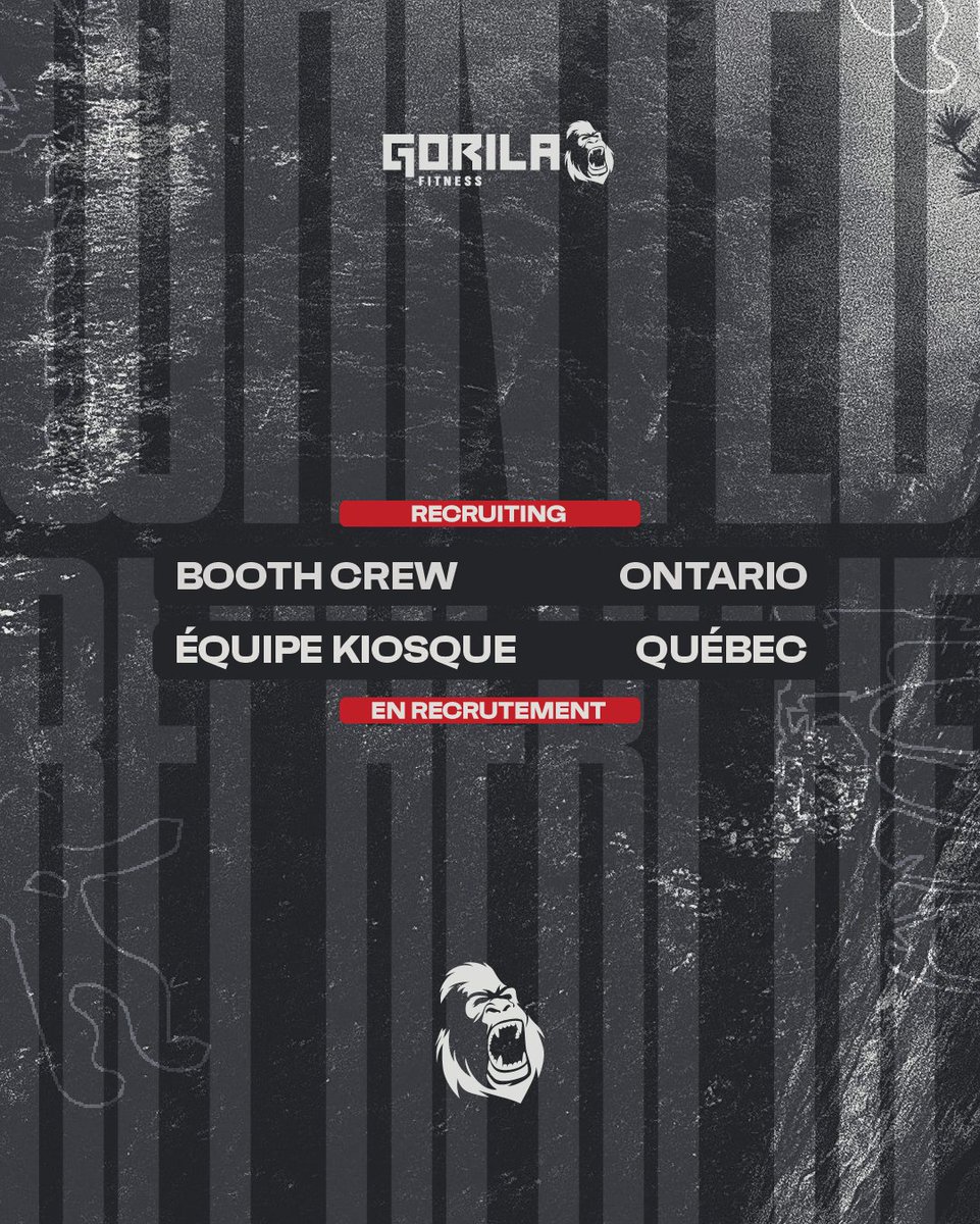 📢 Attention all energetic crossfit lovers!
Gorila is on the lookout for new members to join our Booth Crew. From now until September, we have competitions every weekend, to learn more and apply, send us a message on Facebook or Instagram.