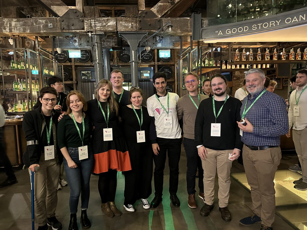 The amazing local arrangements team with <a href="/AnthoVentresque/">Anthony Ventresque</a> <a href="/siobhan_grayson/">Siobhán Grayson</a> <a href="/ThomasPML/">Thomas Laurent</a> and others #ICST2023