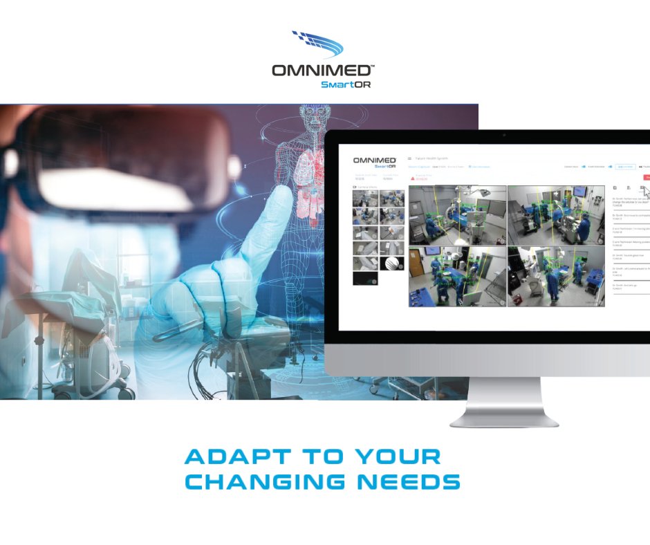 Adapt to your changing needs: #OMNIMEDSmartOR is comprised of a standard but scalable set of discrete sensors, cameras, processors &amp; small servers easily installed in the operating room using traditional IT cabling &amp; supporting protected network protocols &amp; security requirements.