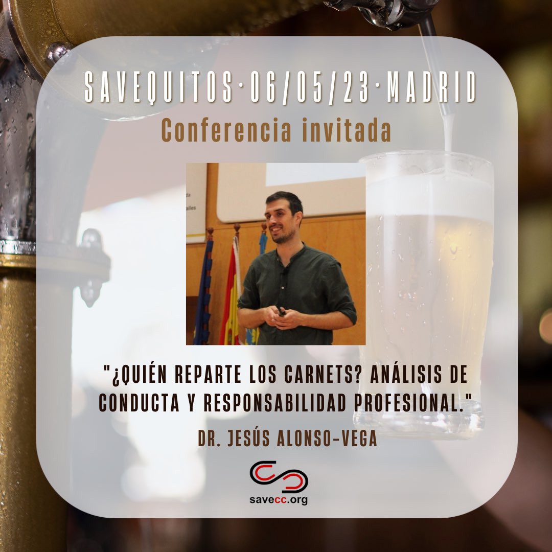 savequitos's tweet photo. Os presentamos a nuestro primer invitado: el Doctor @JesusAlonsoVega 
 
Él nos hablará sobre cuál es el estatus profesional del análisis de conducta en España.
 
La cita es el 6 de mayo a las 10 am, en el Bar Manuela.
 
Regístrate o envía tu propuesta: https://t.co/gzdY1KxA5h https://t.co/CE68QnOcSh