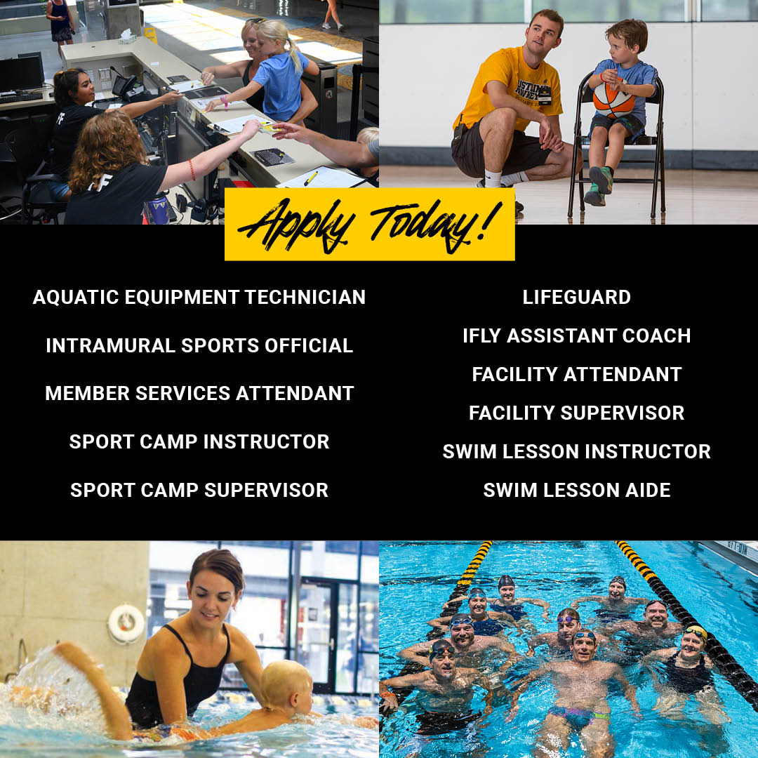 UIStudentLife's tweet photo. Students: Recreational Services is hiring right now!! Don't miss this opportunity to join an exciting, growing field and be part of an awesome staff team. Browse openings and learn more: https://t.co/Gh7zoOIB7l 🖤💛 https://t.co/TM0s0Zhcrh
