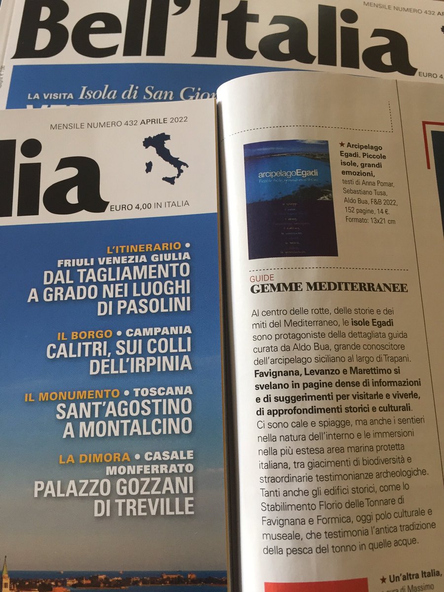 “Arcipelago Egadi” potete ordinarlo  su Amazon e a Favignana da Noto, presso la libreria della affascinante CAMPARIA e presso la reception di “Il Giardino dell’Impossibile” <a href="/gianlucaguidi/">Gianluca Guidi 🌊🎼🎶🎶🎶🎹</a> <a href="/ElenaEAlbertini/">Elena Albertini</a> <a href="/albertinamarz8/">Albertina Marzotto</a> <a href="/r_morabito/">richard c. morabito</a> <a href="/dario_pistorio/">Dario Pistorio</a> <a href="/soleviz/">Maria Sole Vizzini</a>