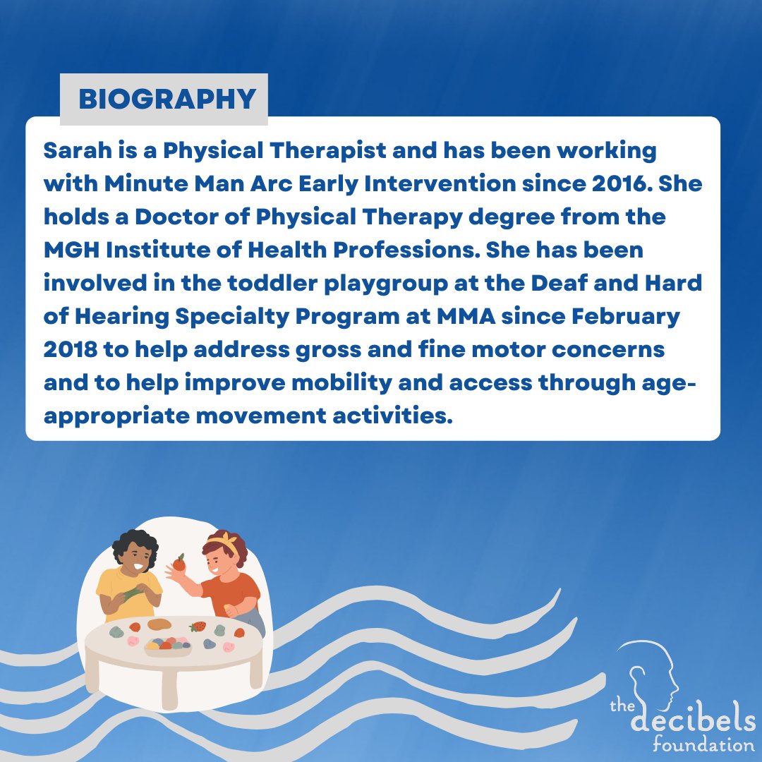 DecibelsFndn's tweet photo. Did you know that physical therapy is an important part of the services offered by Minute Man Arc Early Intervention? #MakesWavesWithDecibels

Would you like to nominate a future Decibels Wavemaker of the Month? Email info@decibelsfoundation.org. #MWWD https://t.co/HMvJ0inwlL