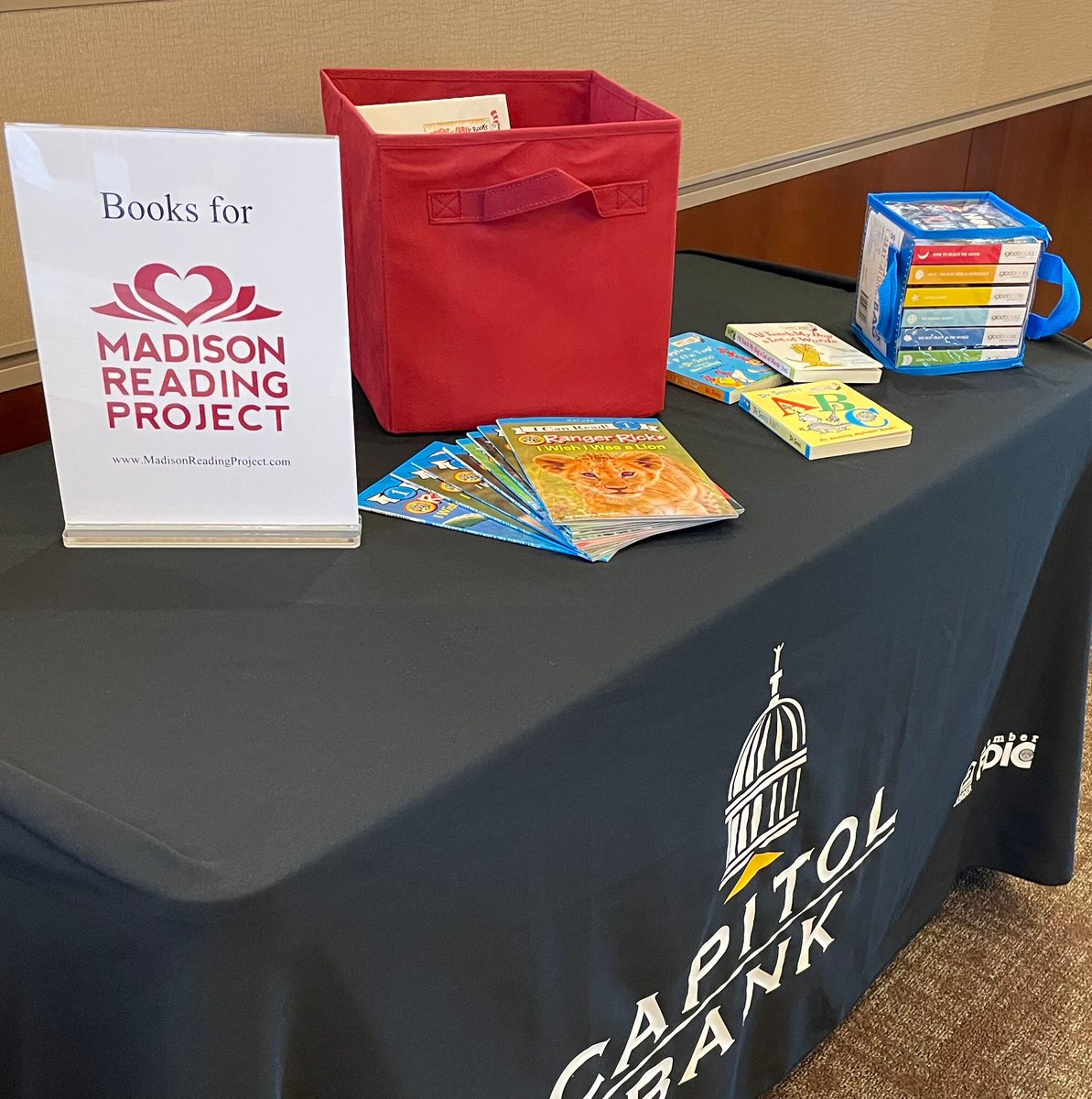 We LOVE Power of Community Week! Our Book Drive for Madison Reading Project has begun. We can't wait to give the books to MRP!
Donate children's books at our 3 locations now-Fri 4/21. Visit @msnreadingproj for wish list &amp;  guidelines.#ChildrensBookDrive #CommunityBanking