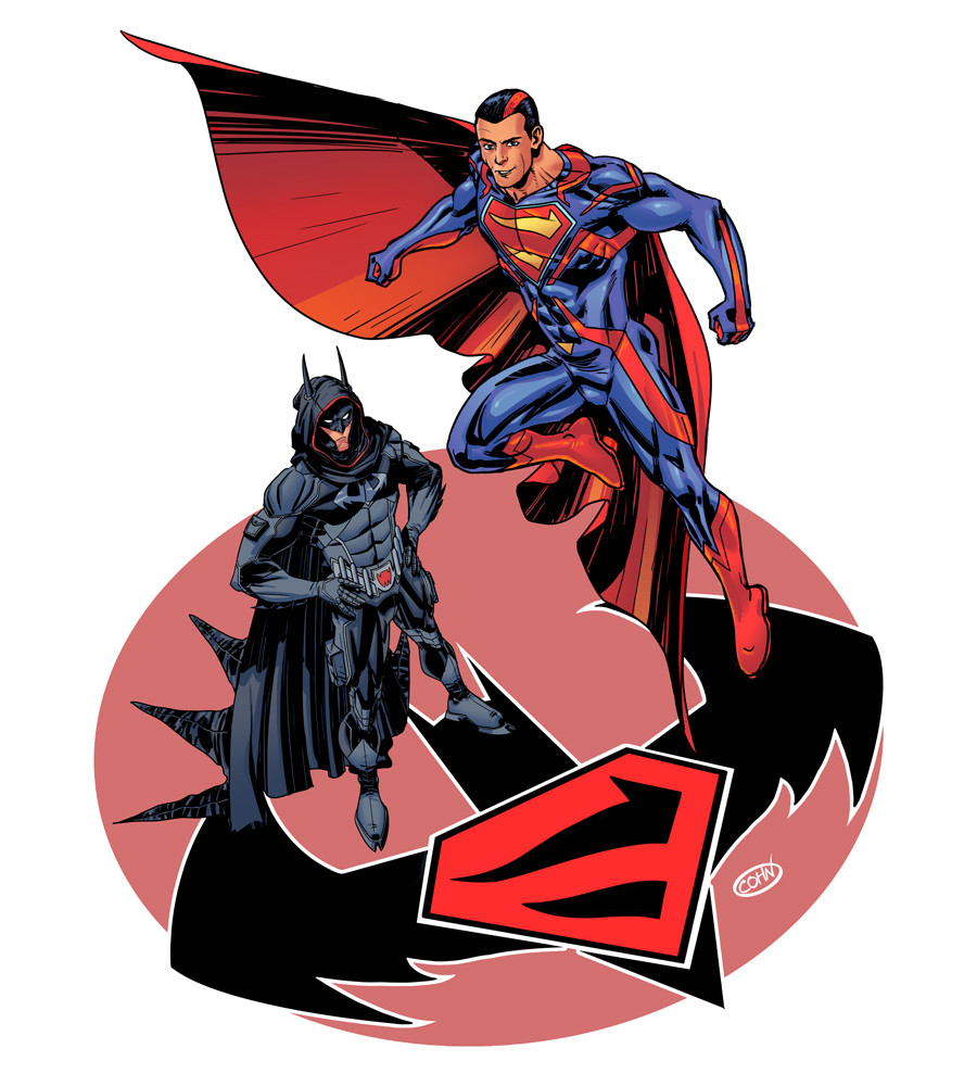 Scott_Cohn_Art's tweet photo. #Superman85Years
Well, Happy Birthday, Big Blue!
I'm not great with math, don't believe I've been around that long. But I do have #RedesignWednesday Superman related art!
Ultraman
Matrix
Jon Kent & Damian Wayne (Pick a future!)
Val-Zod https://t.co/hrgGcdXYKt