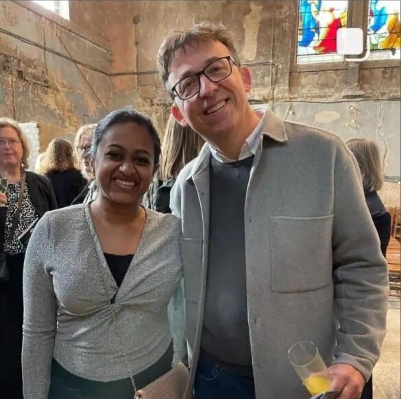 Not one, but two of our honorary music patrons together, both incredibly talented composers who have both written commissions for us, too. They are great friends of the chorus, and its always a privilege to work with them.