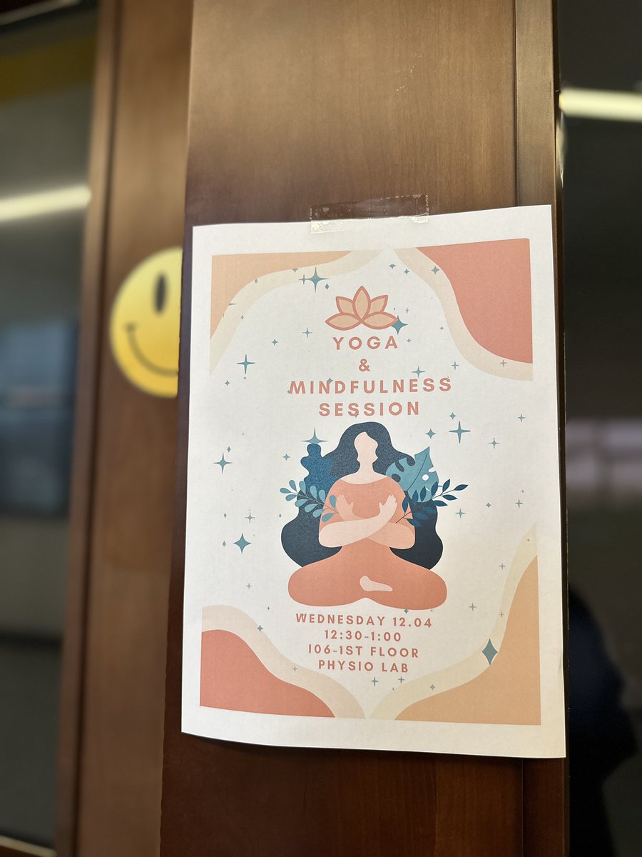 Reehyun_'s tweet photo. “Physiotherapy Leadership Initiative” ✅
“Yoga & Mindfulness Session to Cope with Your Stress, for University Students”
•We started our initiative last week (Implemented the session + insta account)
•Today we have presented our full initiative project to everyone
#PTClass2023 https://t.co/R5SL8zMzwE