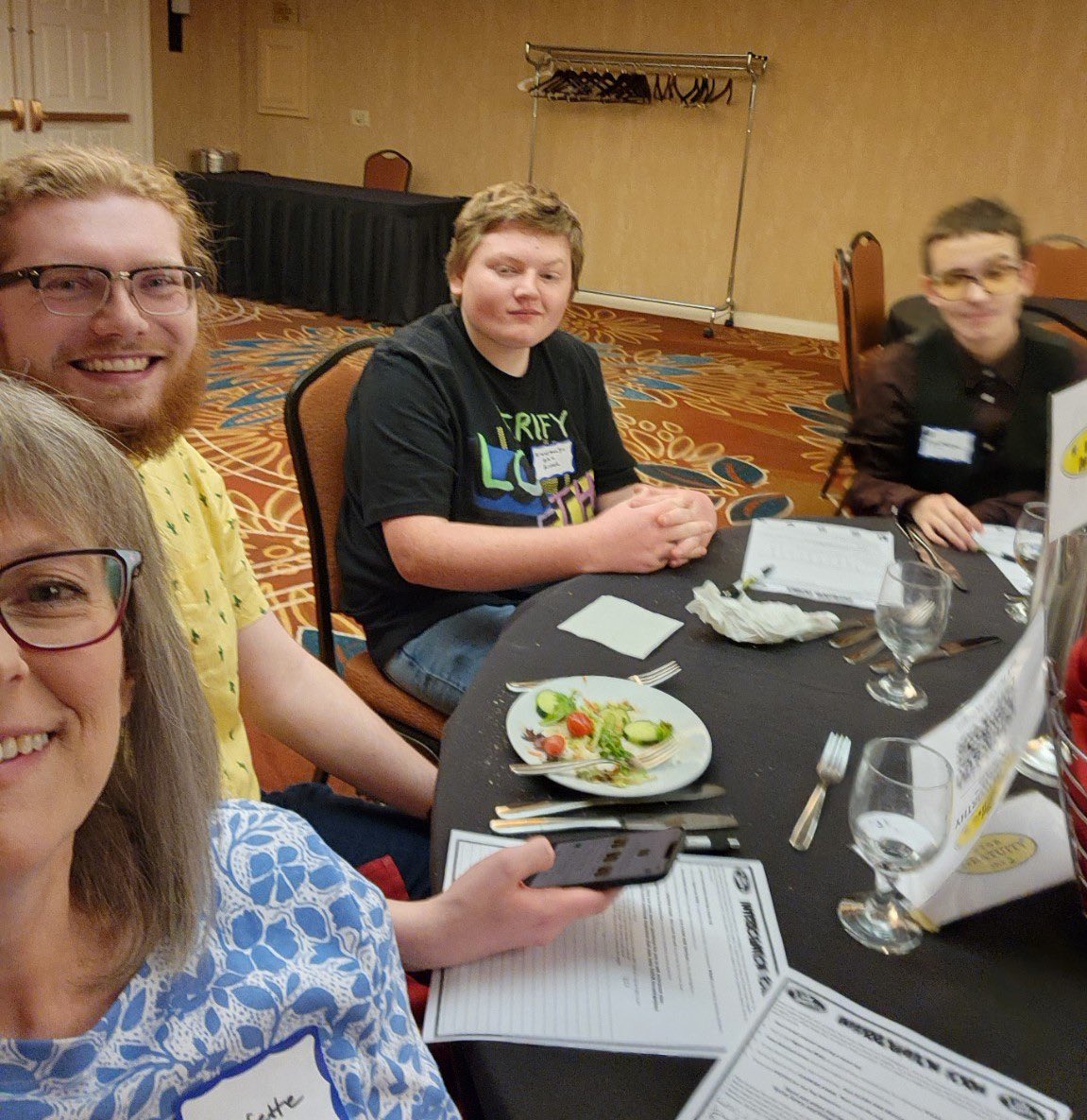 StaffPCA's tweet photo. PCA GT students enjoying a Murder Mystery dinner. #theWarriorWay https://t.co/wfm3q1577P