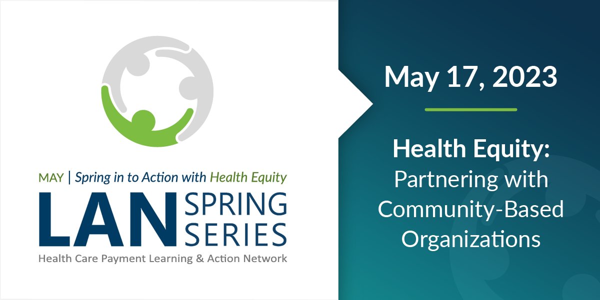 Payment_Network's tweet photo. Registration for the #2023LANSpringSeries is now open!
Join us for a panel discussion on how to effectively engage and partner with #CBOs in #AlternativePaymentModels and #ValueBasedCare programs. Register today! https://t.co/ac49nzjAHD https://t.co/wBHREsrOxD