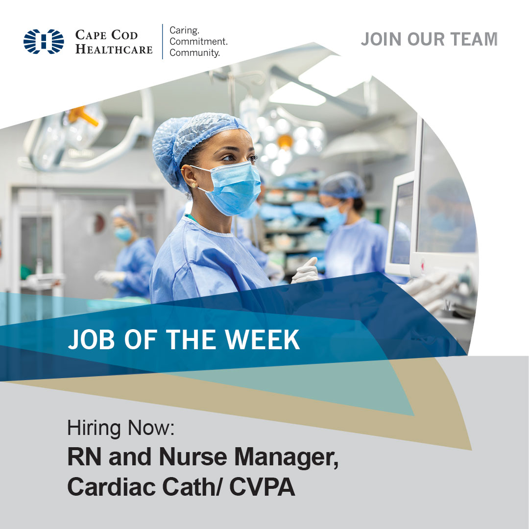 Join our Cardiac Catheterization team at Cape Cod Hospital as an RN or Nurse Manager! Now offering primarily day shifts, generous benefits, and sign-on bonuses for select positions. To learn more about these roles and apply today, visit: bit.ly/41934xc
#Hiring #CCHC
