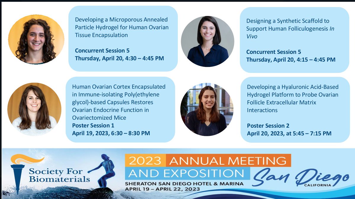 Ariella Shikanov (@ariellashikanov) on Twitter photo Excited 🤩 to attend the <a href="/SFBiomaterials/">SFBiomaterials</a> and for my @Shikanovlab students present their #reproductivehealth related research Excited 🤩 to attend the <a href="/SFBiomaterials/">SFBiomaterials</a> and for my @Shikanovlab students present their #reproductivehealth related research