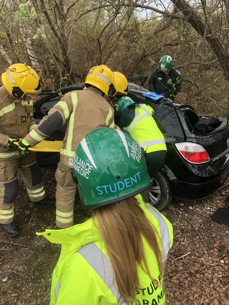 Great weather for the first day of Extrication training alongside colleagues from DWFRS.