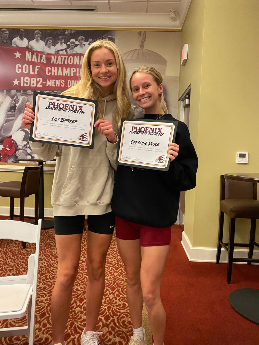 Congratulations to Lily Barker and Caroline Doyle on graduating from the Phoenix Leadership Academy last night! 👏 

#PhoenixRising #ElonVB