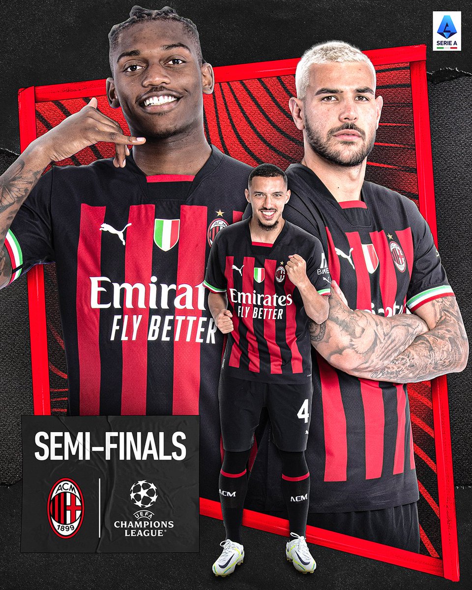 SerieA_EN's tweet image. 🔴⚫ 𝗧𝗛𝗘𝗬'𝗥𝗘 𝗕𝗔𝗖𝗞 🔴⚫

@acmilan are once again #UCL semifinalists!  

Congratulations 👏👏👏