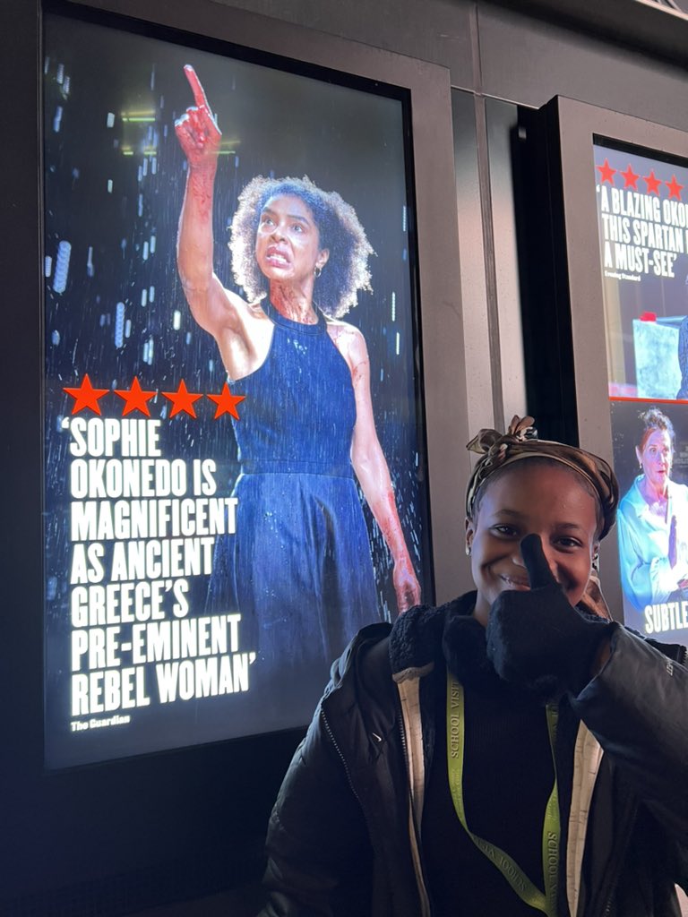 EnfieldCounty's tweet photo. Wow. Just… wow!
Not a dry eye in our group - what a spell-binding performance of true female vengeance!!! Medea was right… “blood will have blood” 🩸 Absolute treat for our Y11 dramatists! 🎭 #OnwardEver https://t.co/4xd9XmNldg