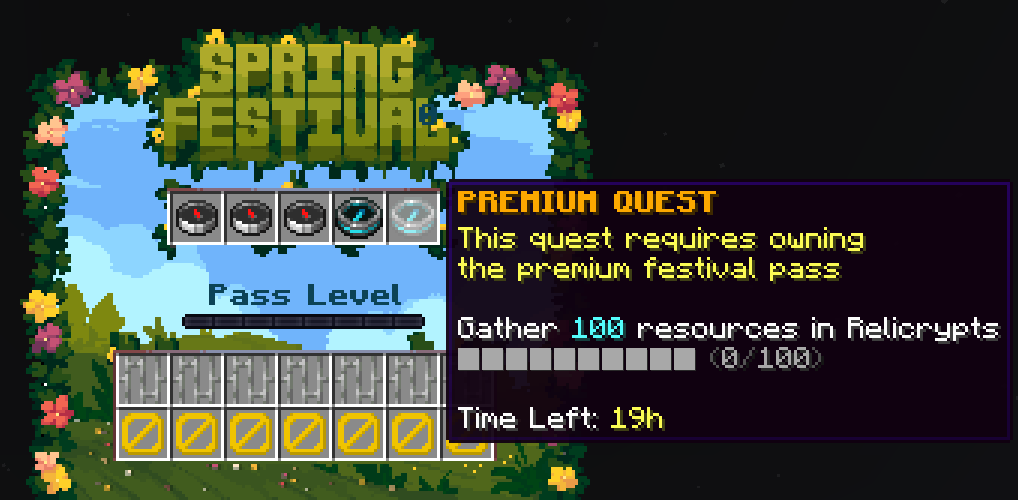 🌸Introducing ManaCube's Spring Festival Pass!
Complete daily quests to level up &amp; unlock exclusive spring-themed rewards 🌟 

Free for all players, upgrade to premium for extra quests &amp; cosmetic rewards