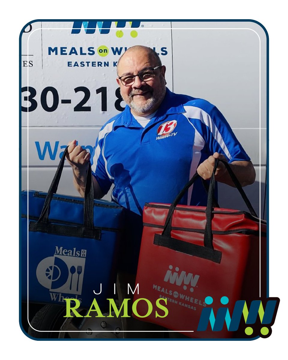 TopekaMOW's tweet image. Jim Ramos likes to give back. “The clients on my regular Meals on Wheels route have become friends and have incredible stories...please consider sharing your time and energy through volunteering. You will be rewarded tenfold, it is truly life changing!” Well said, Jim!
