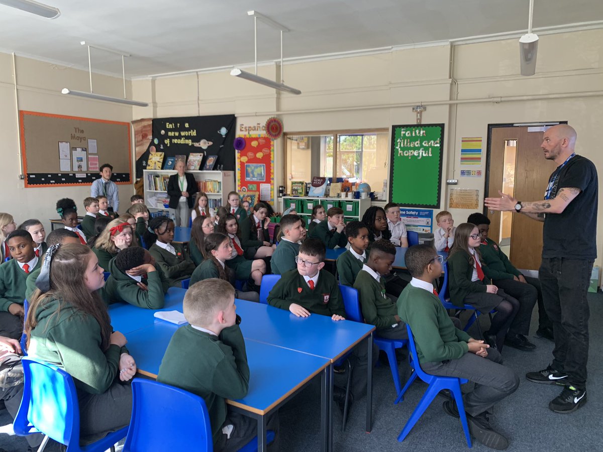 StMM_2021's tweet photo. Year 6 enjoyed a brilliant poetry workshop this afternoon with the poet Matt Goodfellow @EarlyTrain. We were inspired by poems that were funny, relatable and touching and even had a go at writing some verses of our own. #rebelwriting #nutsnutsnuts #youngpoets https://t.co/2Xcp76fbiR