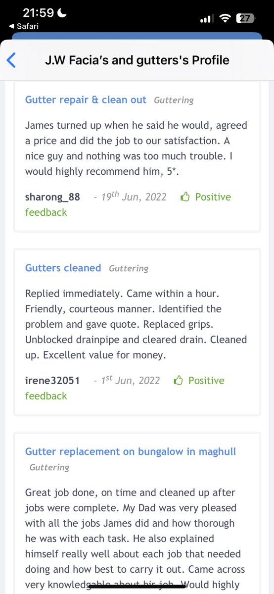Jwfascias's tweet photo. Available for quotes in the Merseyside areas for all your gutter, fascia board, soffit and roofing repairs.

Competitive prices and quality that’s second to none. 

Dm for quotes or check out my profile on @mybuilder 100% positive feedback and highly recommended by all customers https://t.co/Q8KTa7P5Bz