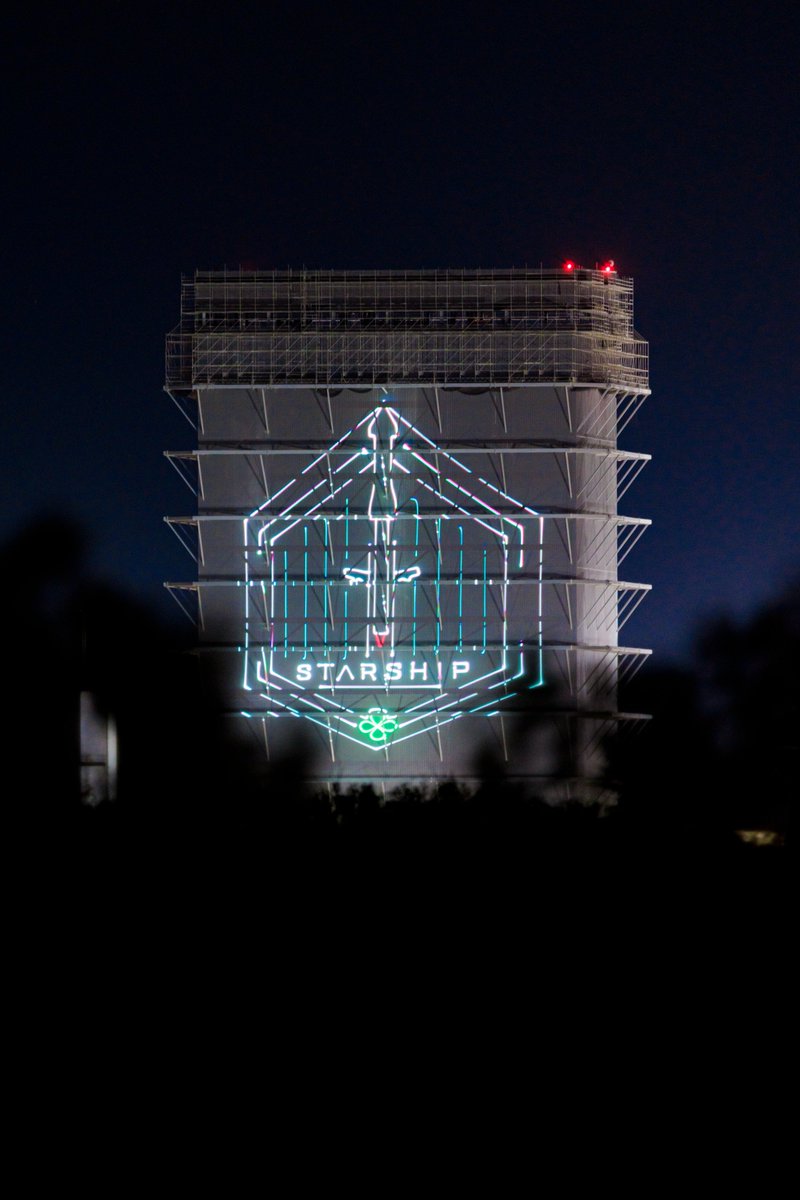 The lazers up on the Mega Bay were really cool! #Starbase #Starship #StarshipLaunch