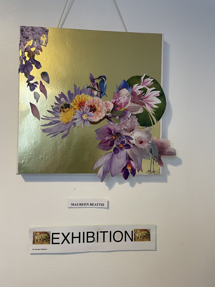 LindaAWade's tweet photo. The #EarlsCourtArtsHub 2023 Exhibition at 1a Nevern Place showing work from the #CreativeCard Making Course showing work from local artists including a tribute to the late Hilary Temple – a remarkable woman. https://t.co/t9KH9sohcz