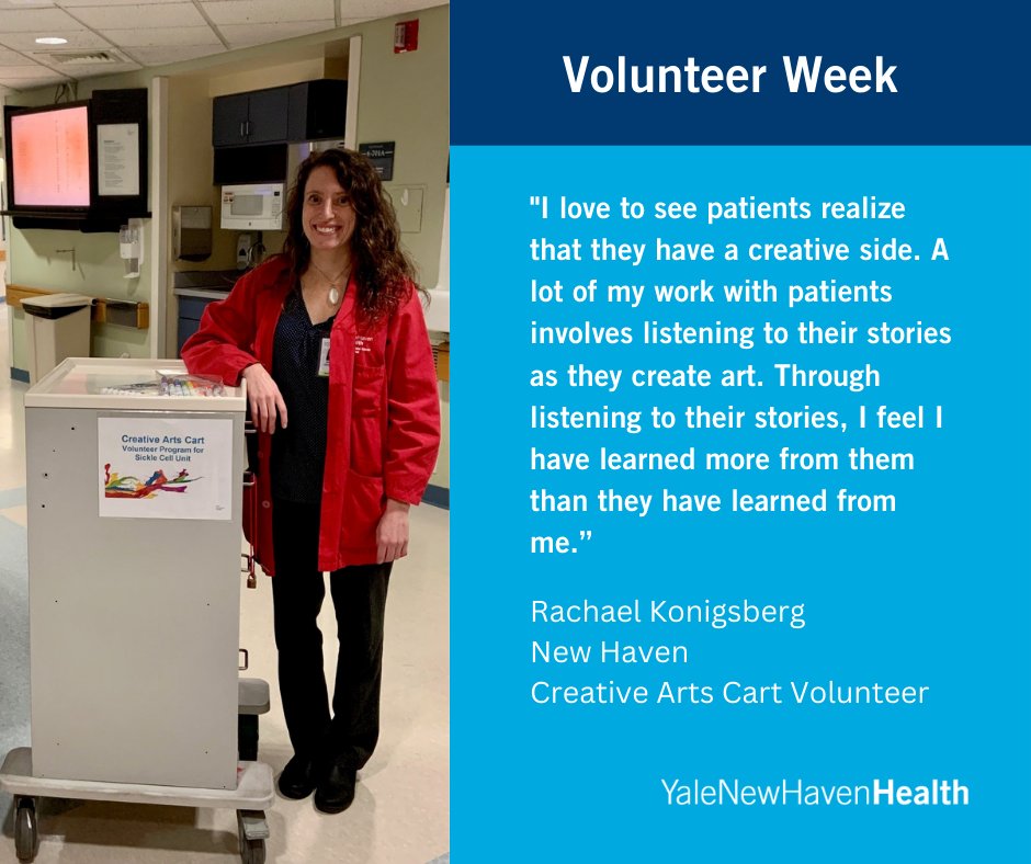 YNHH's tweet photo. This week is Volunteer Week and @YNHH volunteers are sharing their #WhyIDoIt stories.
Learn more about volunteer opportunities by visiting, https://t.co/3vd0FMfWEK. https://t.co/vhCOoIcOcj