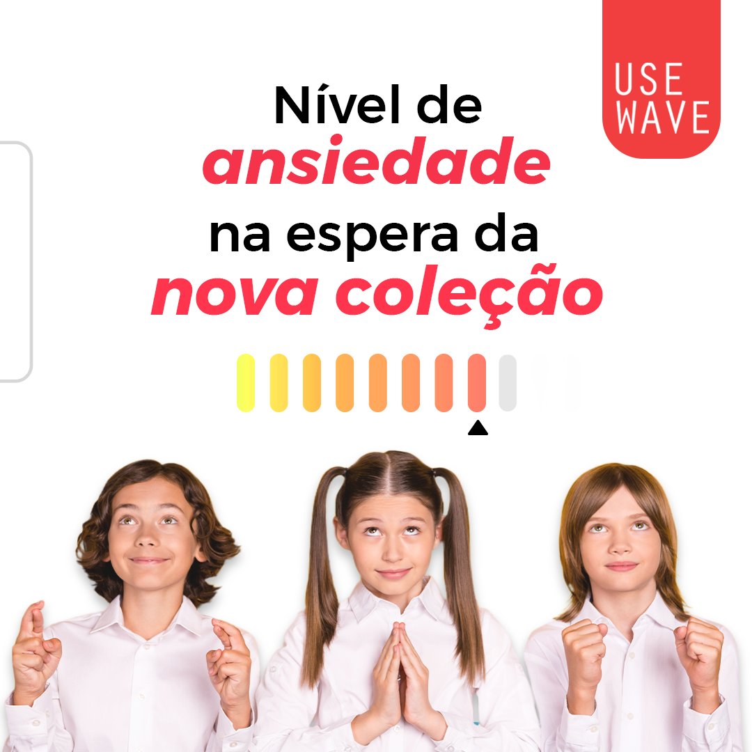 UseWaveStore's tweet image. O friozinho está chegando e teremos novidades especiais para vocês! 🤗

Mas queremos, como está seu nível de ansiedade para ver a nova coleção?
Por aqui estamos assim: 🙏🤞

Fique atento as nossas redes sociais!

📲Compre pelo site usewave.com.br.
 #modakidsinfantil