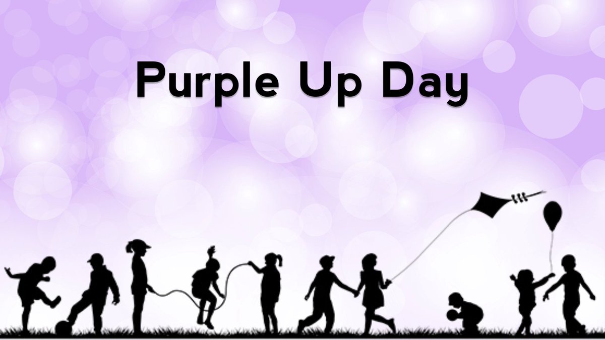 This is a reminder that Stafford Schools will recognize Purple Up Day TOMORROW. This is an opportunity to honor military children from all branches of the military by wearing purple to school. #MonthOfTheMilitaryChild #PurpleUpDay
