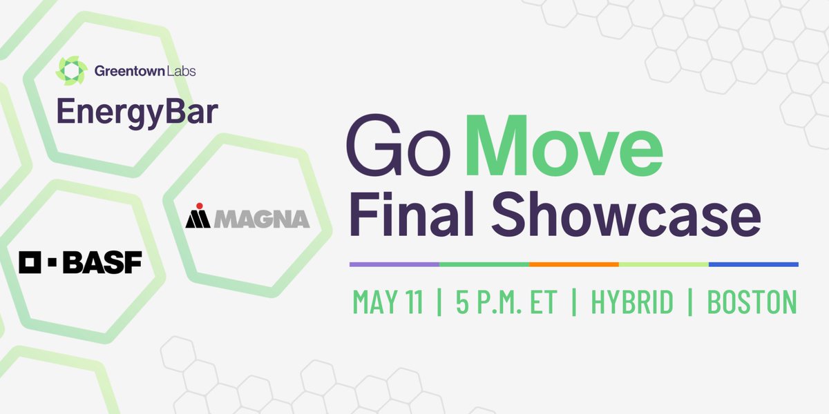 GreentownLabs's tweet photo. Curious about commercialization pathways for innovative climatetech solutions in the transportation sector? Learn how 5 innovative transportation startups are advancing their solutions with @BASFCorporation + @MagnaInt at the #GoMake2022 Final Showcase: https://t.co/LgNHw370Wi https://t.co/is4004oL6s