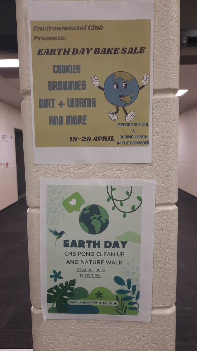 The CHS Environmental Club is hosting a fundraiser and clean-up event this week. Please stop by to support the club if you can! <a href="/chs_activities/">CHS Activities</a> <a href="/CampusColts/">@campuscolts</a>