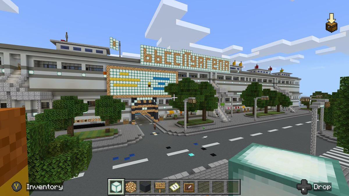 BbcCouncil's tweet photo. Today The BBC City Arena Had A Refresh As Entrance And front had a renovation last night! #BBCCity #BBCCityArena #musicals #musical #theater #theatre #minecraft https://t.co/RElqQuhmrl