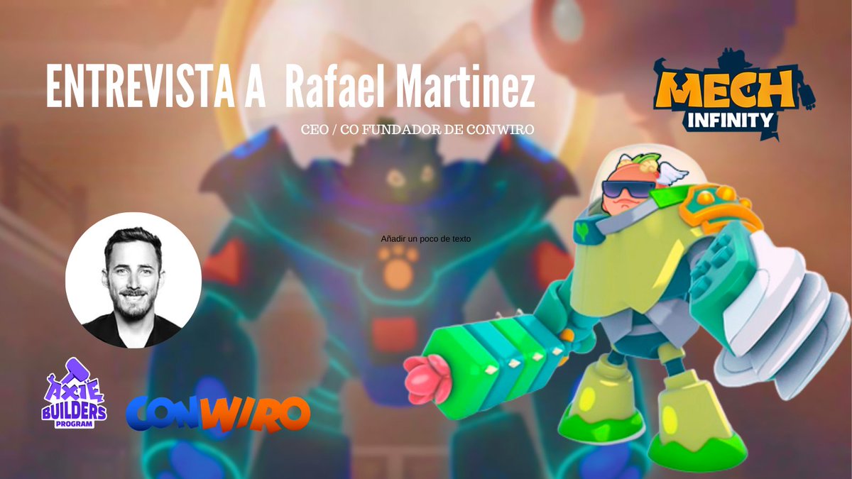 DUR4ZN1LL0's tweet photo. Ya está disponible en youtube la entrevista que le hice a @rafaelconwiro, Co-fundador de @ConWiro , el estudio que desarrolló
@MechInfinity
Miralo ahora👇
🔗https://t.co/OjRKkq57MY
#SomosOLA #AxieCreator #AxieBuildersProgram https://t.co/jd6AgXQX83