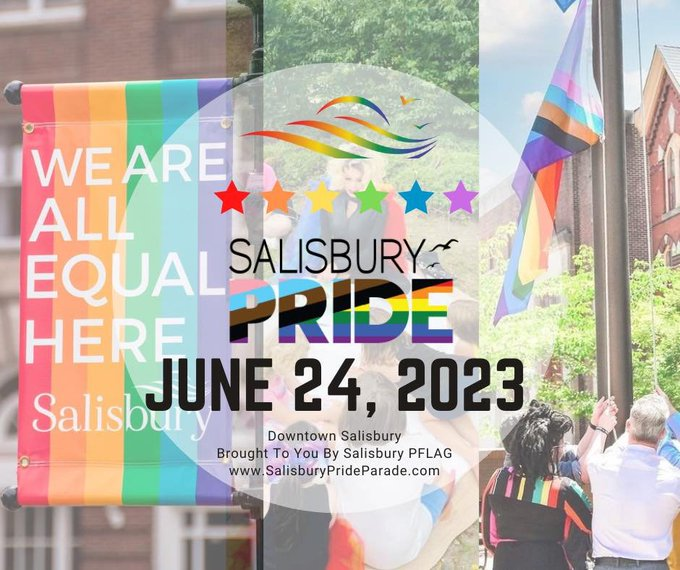Are you ready for Pride? We are! Join us for our 2nd annual Pride Parade in Salisbury, Maryland on June 24th 2023! 
#SbyPride #marylandpride  

For more information click the link below!  salisburyprideparade.com