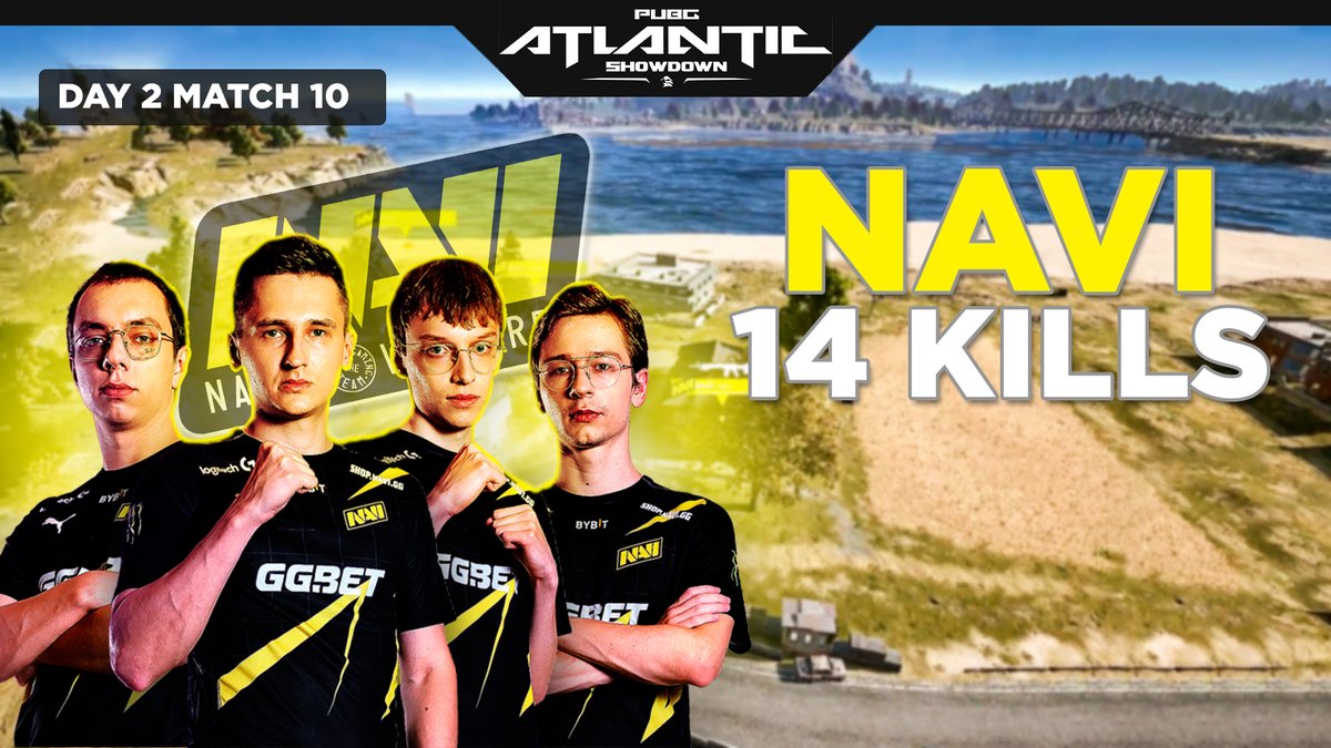 PUBGProPlays's tweet photo. PUBG Atlantic Showdown • Americas VS EMEA Day 2 Natch 10 - @natusvincere 14 KILLS

👤 @ubahyo 
👤 @xmpl8 
👤 @MellPUBG 
👤 Alya

📺: https://t.co/14linAW2uu

#PUBG #PUBGEsports #PUBGAtlanticShowdown #PUBGAmericasVSEMEA #PUBGNAVI #NAVINATION https://t.co/woXepESPKM