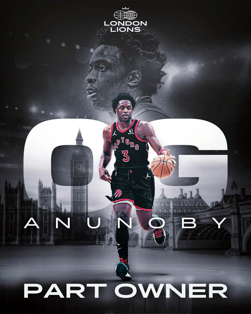 Anyone else excited to have British NBA Star OG Anunoby as a London Lions part-owner? 🦁

Read more ⤵️
frontofficesports.com/british-nba-st…

#wearelondon #OGAnunoby