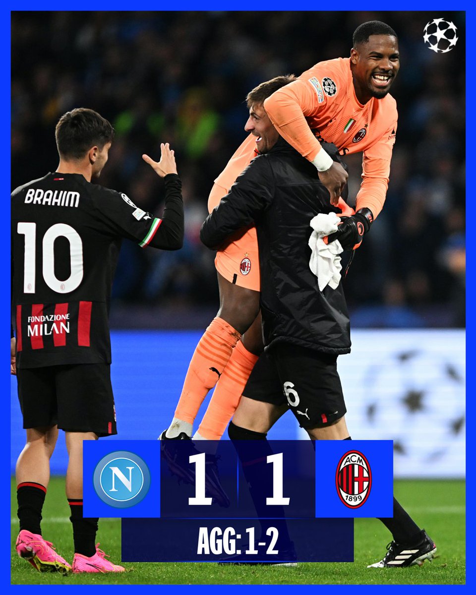 ⏰ RESULT ⏰

🔴⚫️ Milan have done it! 

#UCL