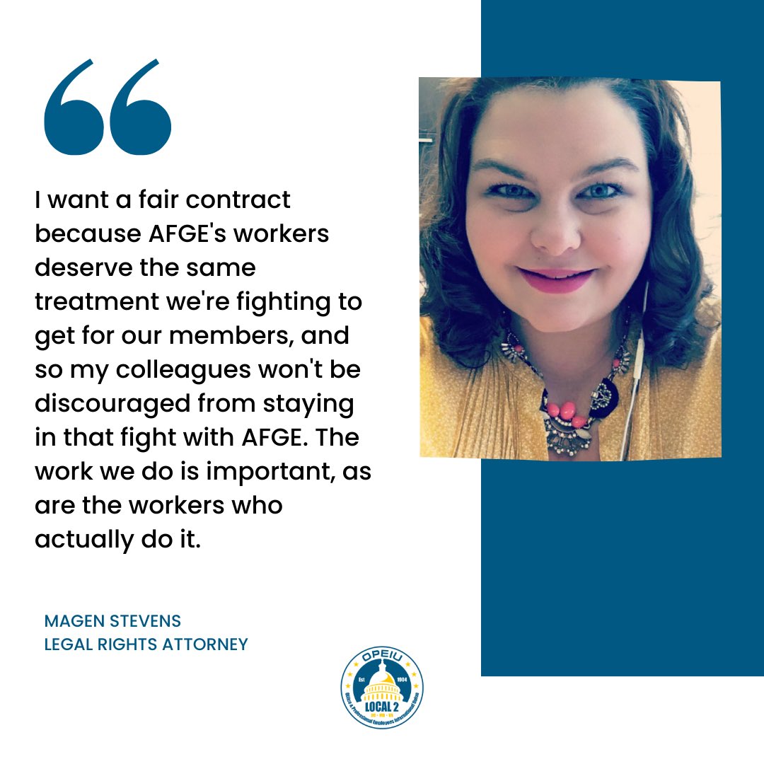 AFGEStaffUnited's tweet photo. AFGE workers deserve the same treatment we’re fighting to get for our members. The work we do is important and so are the workers who do it. #AFGEWorkersDemandGoodContract #UnionRightsforUnionStaff #1u
https://t.co/8RRIaOyd6m https://t.co/YMzJc6i45O