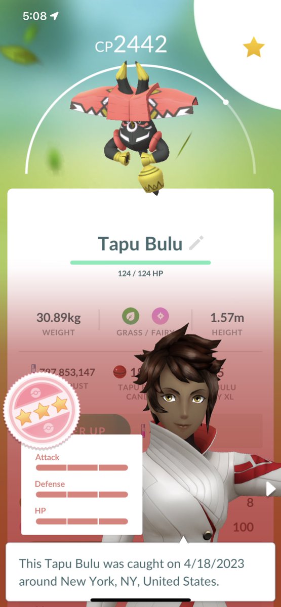 GuarCristian's tweet photo. Why couldn’t you be shiny.! 😏 #TapuBulu #NotShundo #PokemonGO https://t.co/jhUKdiYAqP